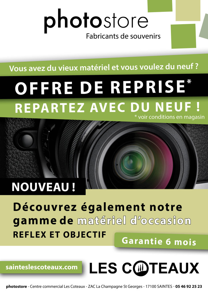 affiche OCCASION magasin